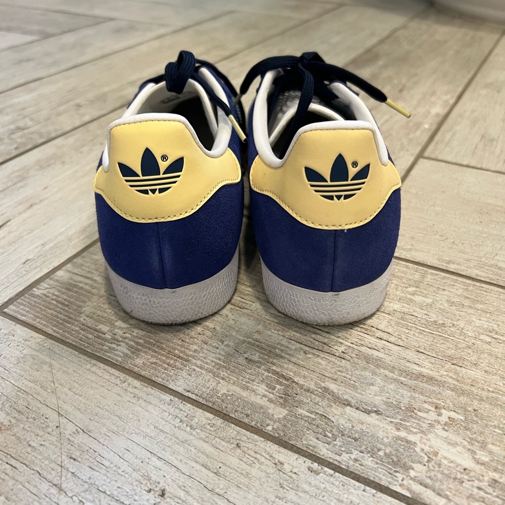 Adidas Gazelle Royal Blue and Yellow Sneakers - Picture 9 of 11